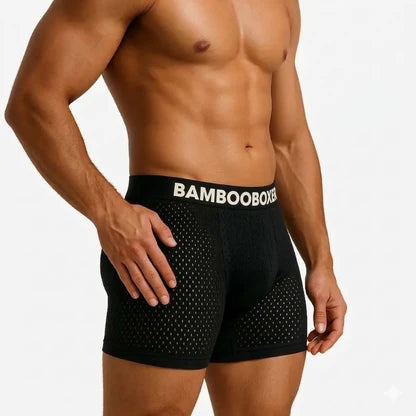 CoolBamboo™ – Pack de 4 Boxers de Tela de Bambú