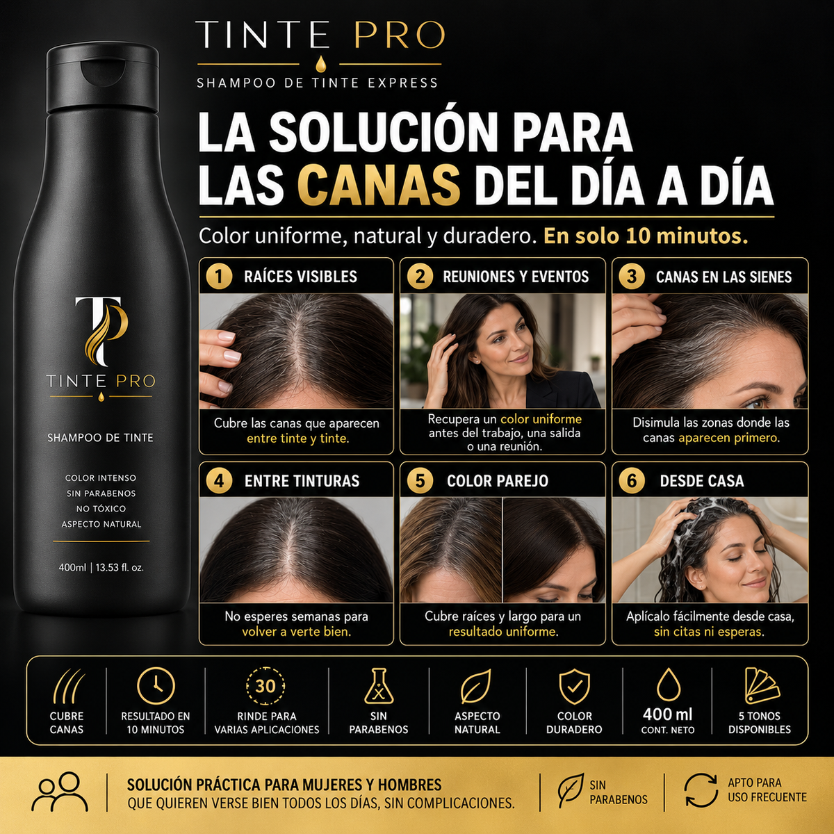 Champú Anticana Tinte Pro