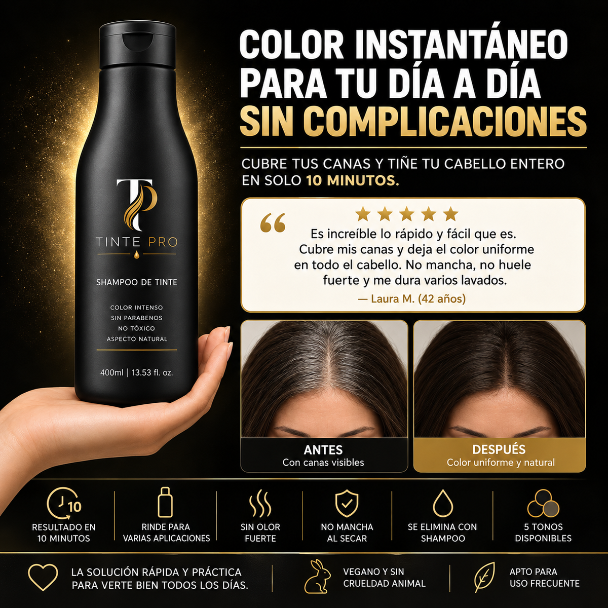 Champú Anticana Tinte Pro